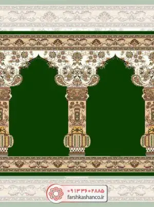 فرش سجاده ای محراب دار طرح هدیه