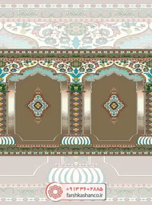سجاده فرش محراب دار طرح نیایش
