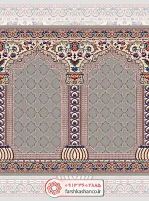 سجاده فرش طرح طاهره رنگ فیلی