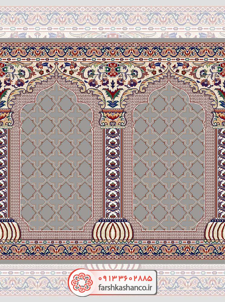 سجاده فرش طرح طاهره سجاده فرش طرح طاهره رنگ فیلی