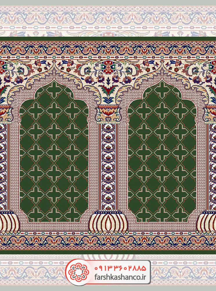 سجاده فرش طرح طاهره سجاده فرش طرح طاهره رنگ سبز