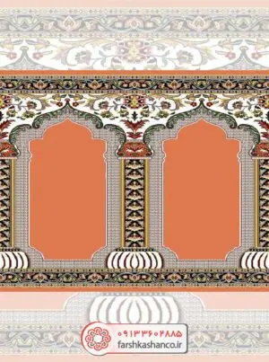 فرش سجاده ای محراب دار طرح عطا