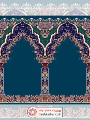 سجاده فرش محراب ذار طرح گلستان