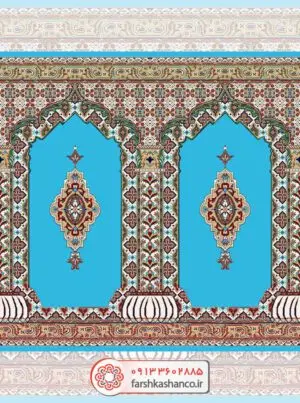 سجاده فرش محرابی طرح شاهکار