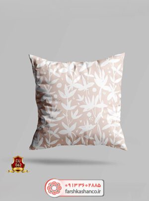 کوسن مخمل با طرح گل سفید فانتزی کوسن مخمل با طرح گل سفید فانتزی