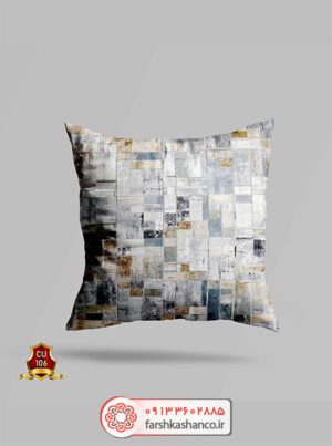 کوسن مخمل طرح موزاییک رنگ روشن کوسن مخمل طرح موزاییک رنگ روشن